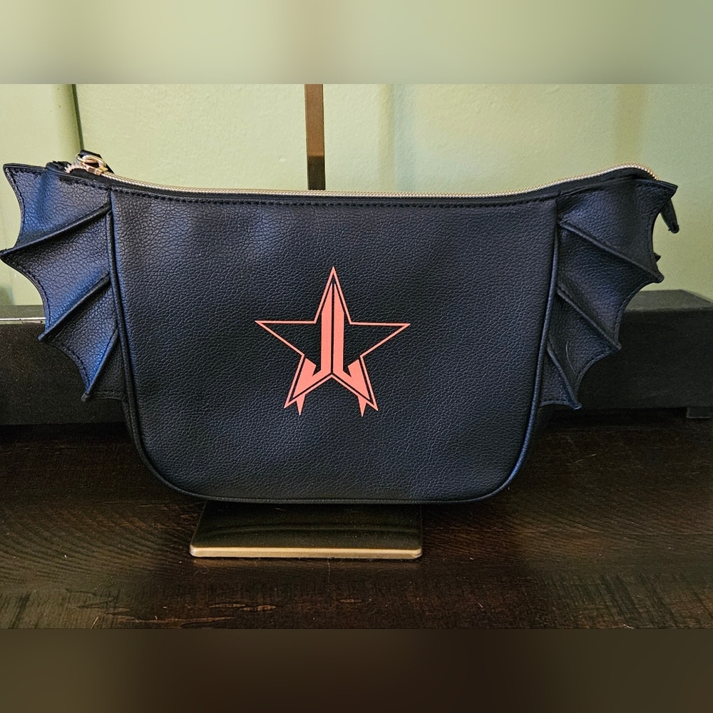 Jeffree Star LE Bat Cosmetic Makeup Bag Clutch w/ products inside Chanel Moira